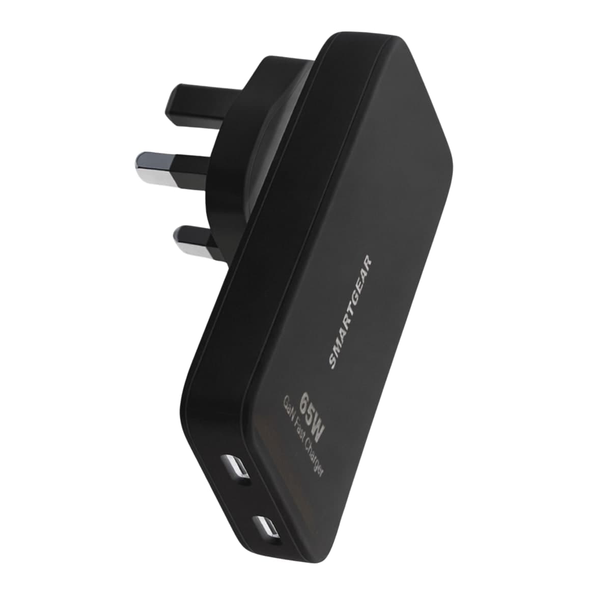 SMARTGEAR 65W USB C Fast Multi Charger 2-Port International Travel Adapter|Black